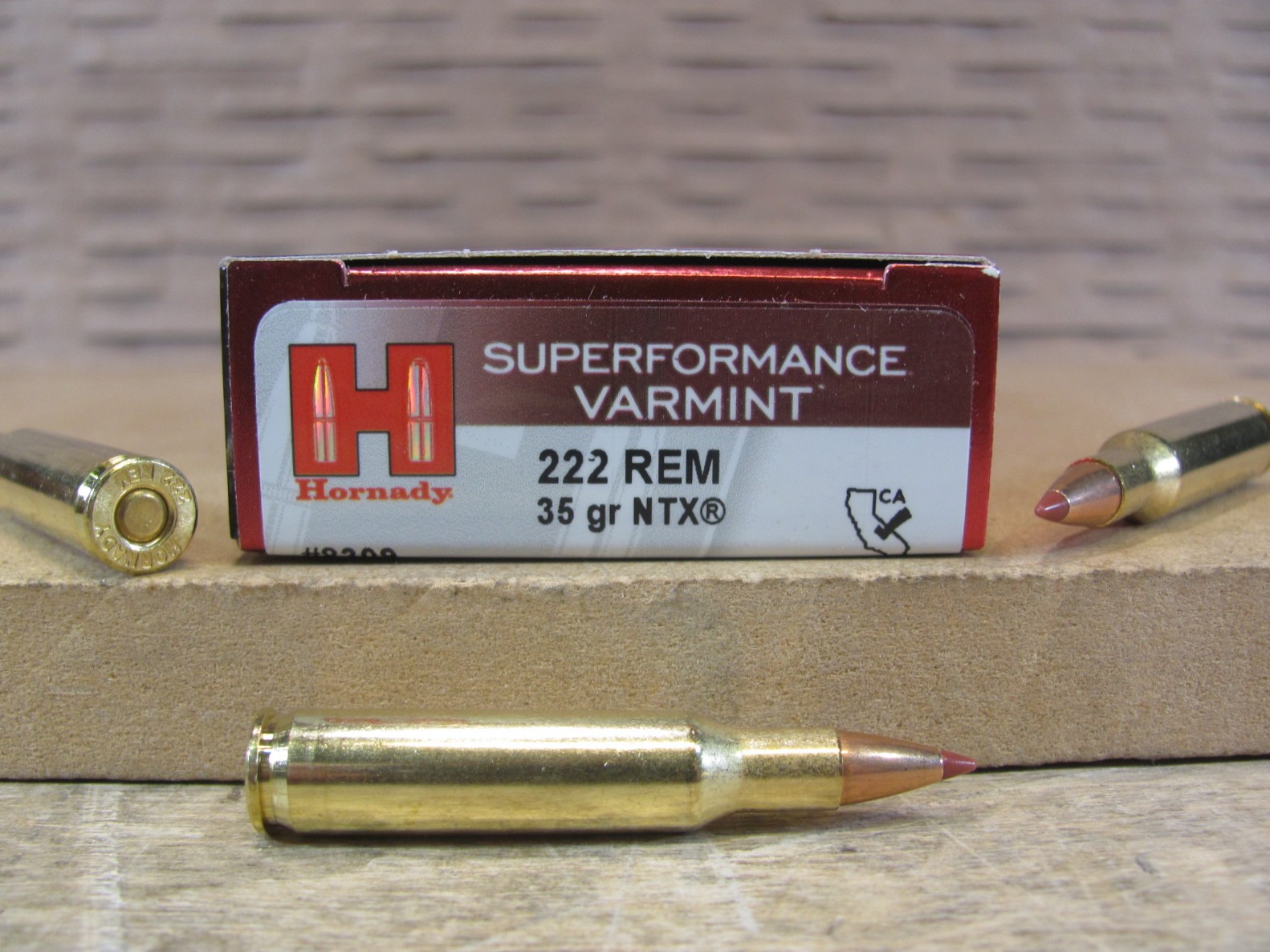 20 Round Box – 222 Rem 35 Grain NTX Hornady Superformance Varmint Ammo – 8309