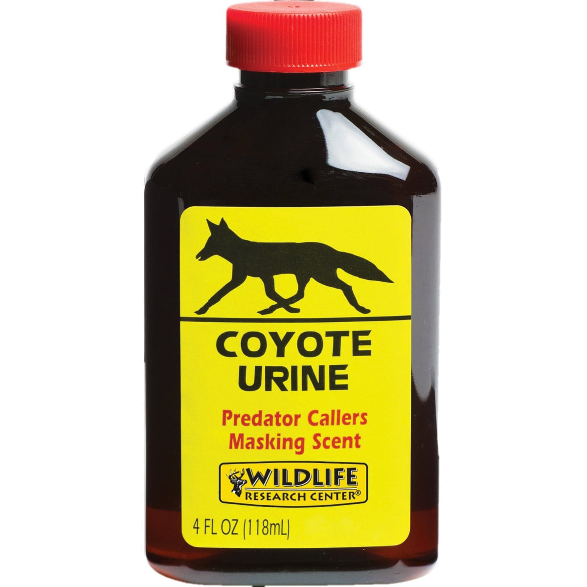 Wildlife Research Coyote Urine Hunting Scent, 4 fl oz Amber Bottle
