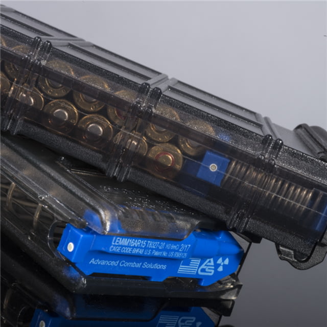 Elite Tactical Systems AR-15 .223/5.56 30 Rounds Rifle Magazine Smoke w/ Coupler and Tritium Follower 30