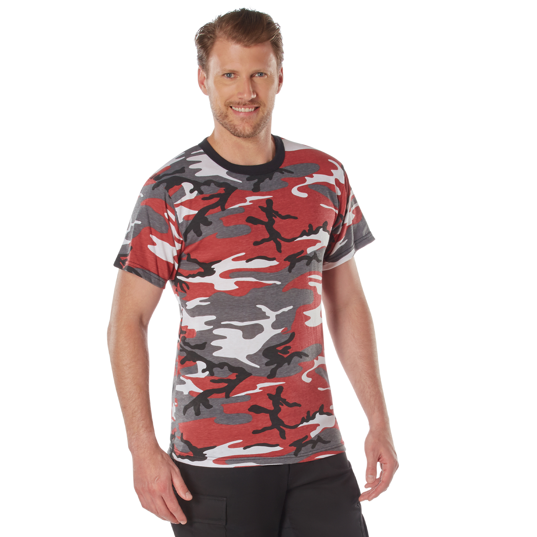 Rothco Camo T-Shirt - Red Camo, Medium