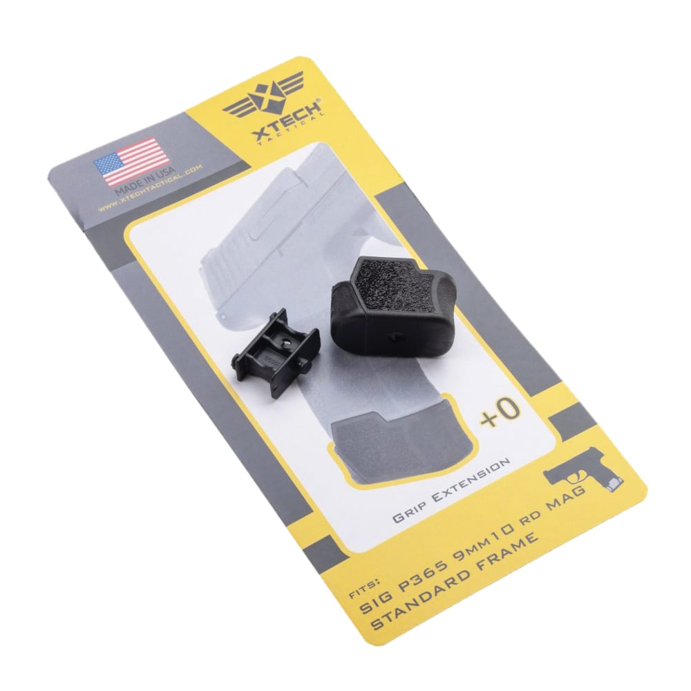 Xtech Tactical MTX 365 Magazine Extension Fits Sig Sauer P365, Black
