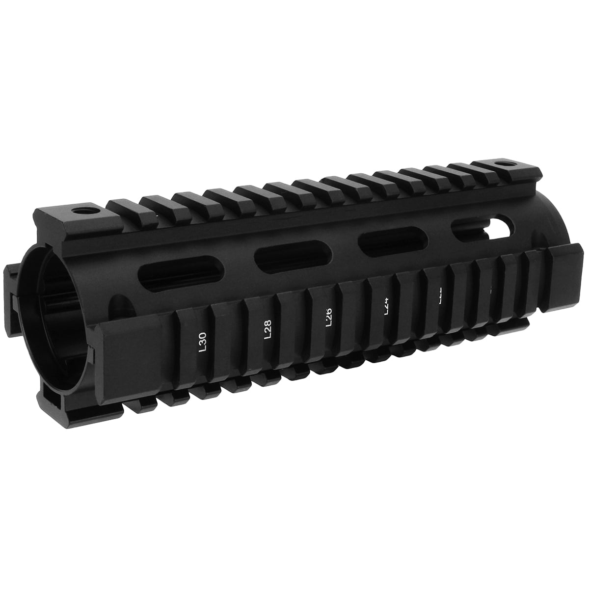 TacFire 2-Piece Drop-In Quad Rail Handguard 7", Black