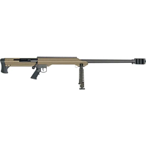Barrett 13272 M99  416 Barrett 32 1 Flat Dark Earth Cerakote Fixed w/Sorbothane Recoil Pad Stock Black Polymer Grip