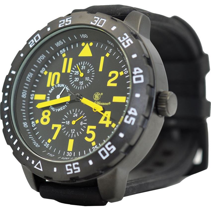 Smith & Wesson Calibrator Watch, Yellow/Black