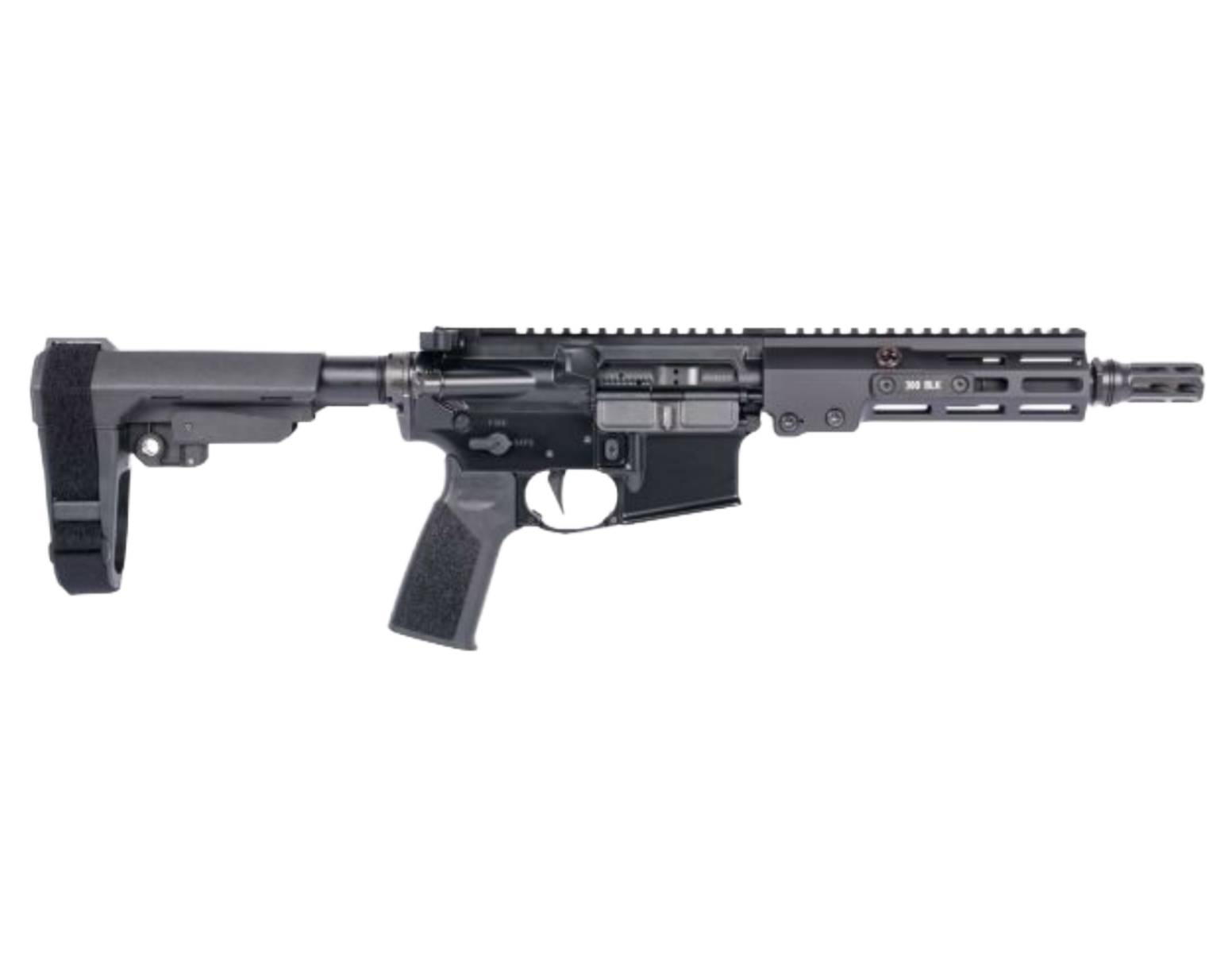Geissele Super Duty MOD1-A .300 Blackout 8"  AR-Pistol with SBA3 Brace, Black