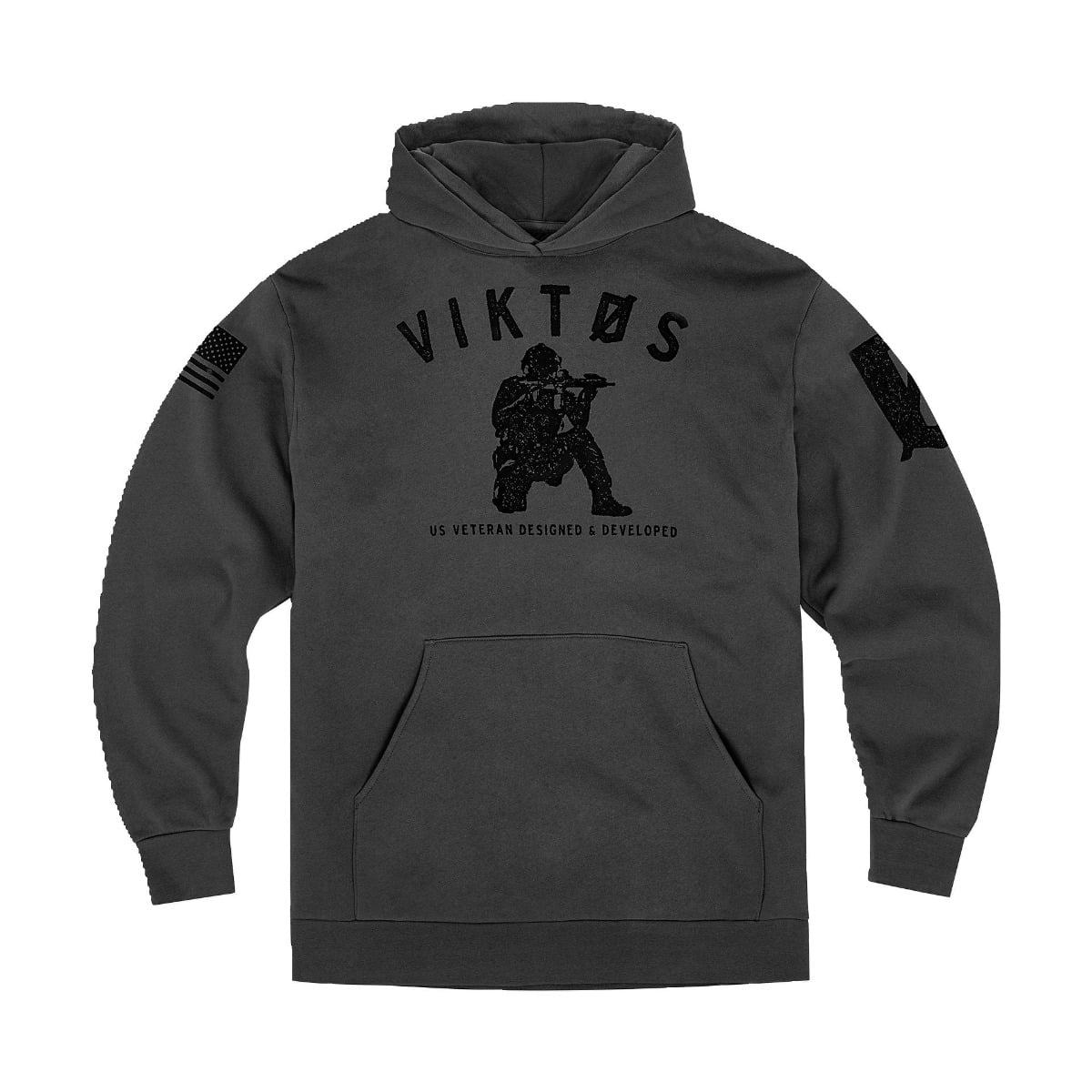 Viktos Varsity Hoodie, Charcoal Heather - 3X-Large