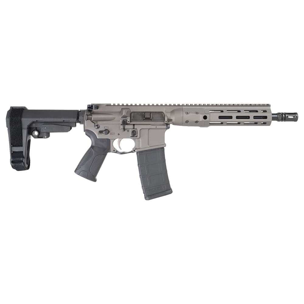 LWRC ICDI 5.56 NATO 10.5" 30rds Semi-Auto Pistol, Tungsten Grey