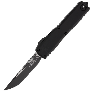 Microtech Ultratech Gen IV Flag, S/E Plain Edge, Deep Engraved Tactical, OTF Knife