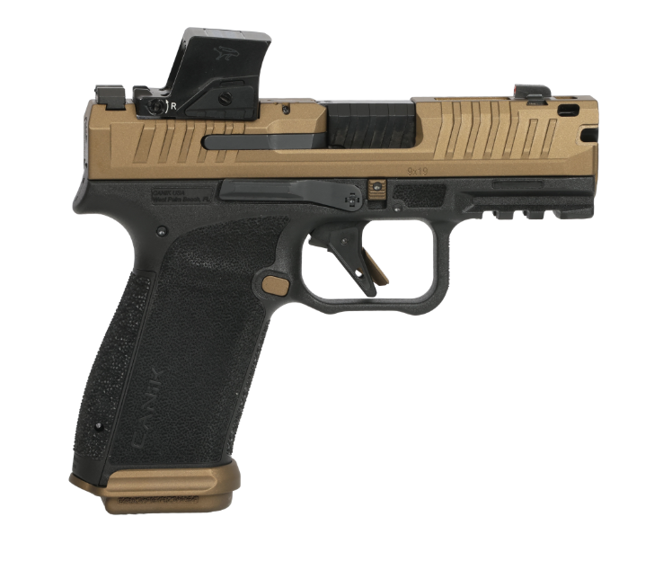 Canik METE MC9 Prime 3.64" 9MM O.R. (2)17rd Pistol, Black/Bronze w/ MO4 - HG8573LEV-N