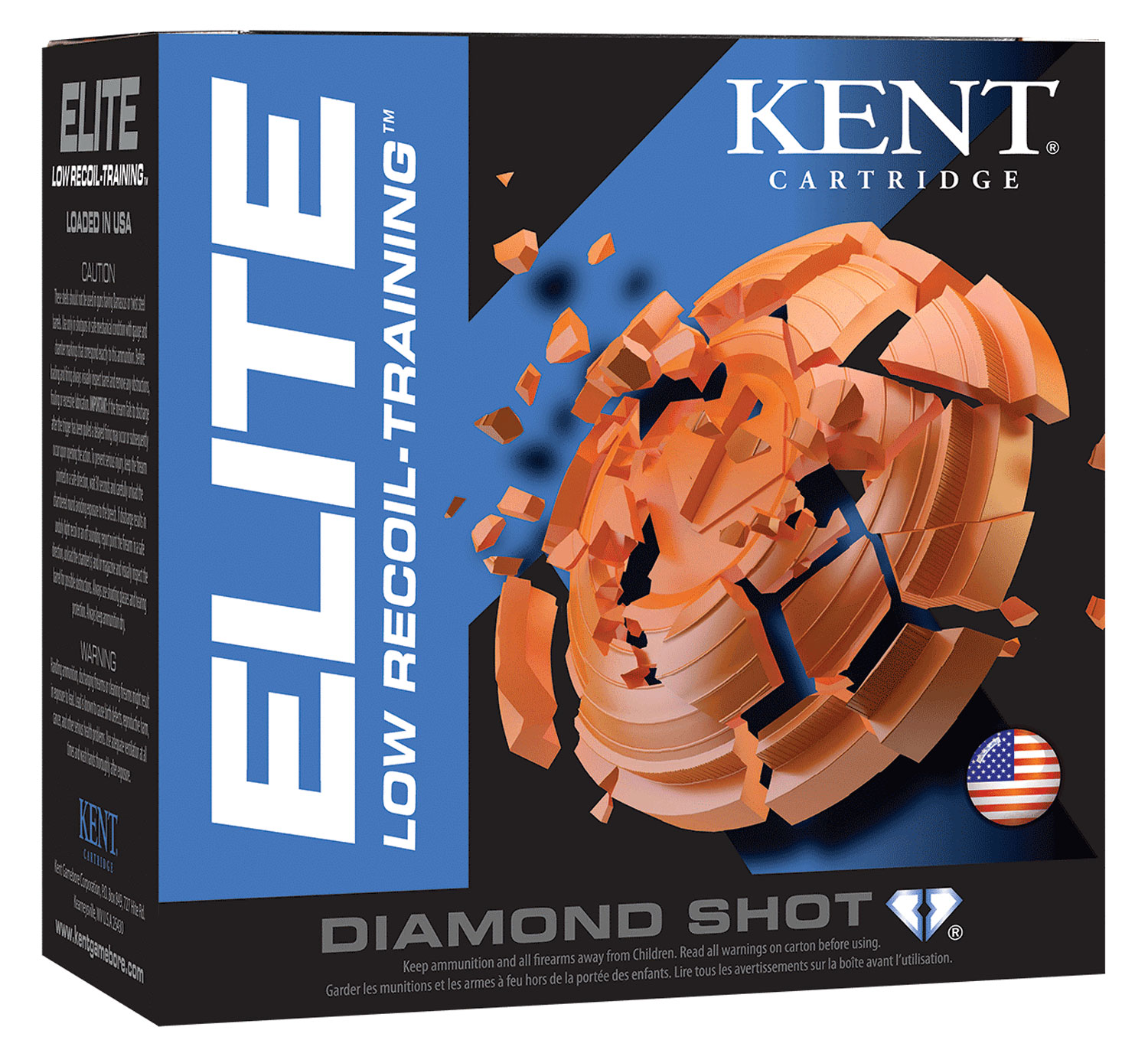 Kent Cartridge Elite 12 Gauge 2.75" #8, 25ds - E12L248