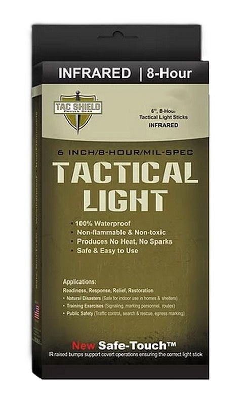 Tac Shield Tactical 8 Hour Light Stick - 2 Pack, 6 INCH, Infrared - 03095IR