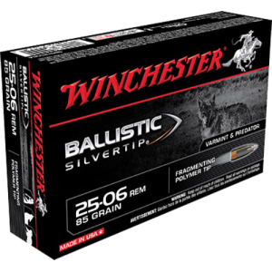 Winchester Ammo SBST2506A Supreme 25-06 Remington 85 GR Ballistic Silvertip - 20rd Box