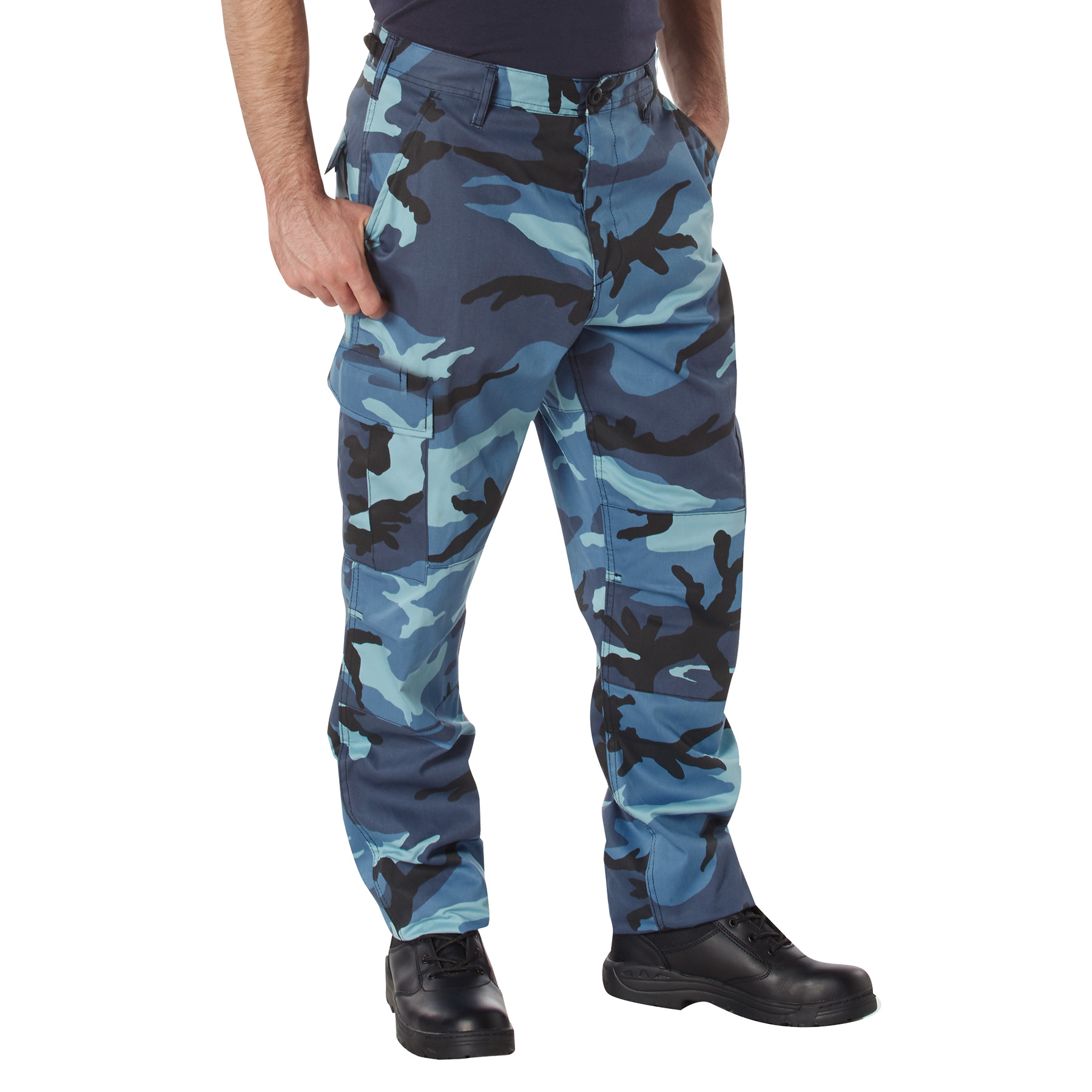 Rothco Color Camo Tactical Bdu Pants - Sky Blue Camo, Large