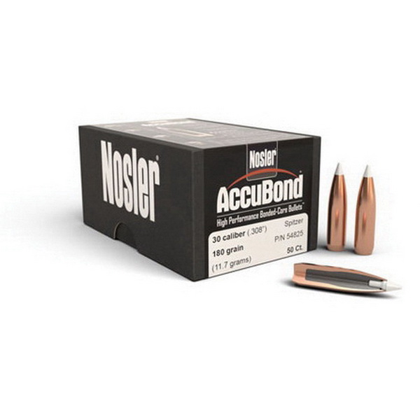 Nosler AccuBond .22 70 gr SBT Rifle Bullet, 50/box - 53780