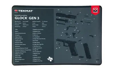 TEKMAT PISTOL MAT FOR GLOCK GEN3
