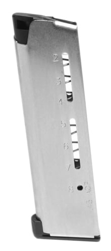 Wilson Combat 1911 Elite Tactical Magazine, .45 ACP, Full-Size, 8rd, Lo-Profile Steel Base Pad 500C