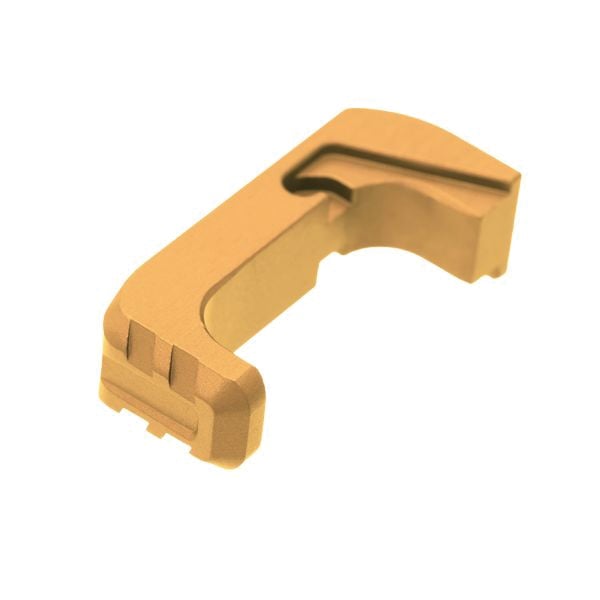 Tyrant Designs CNC Extended Magazine Release Fits Glock G48/Glock G43X, Gold