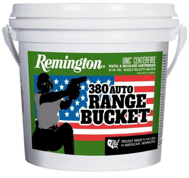 Remington UMC .380 Auto 95 Grain FMJ Range Bucket 300 Rounds Ammunition