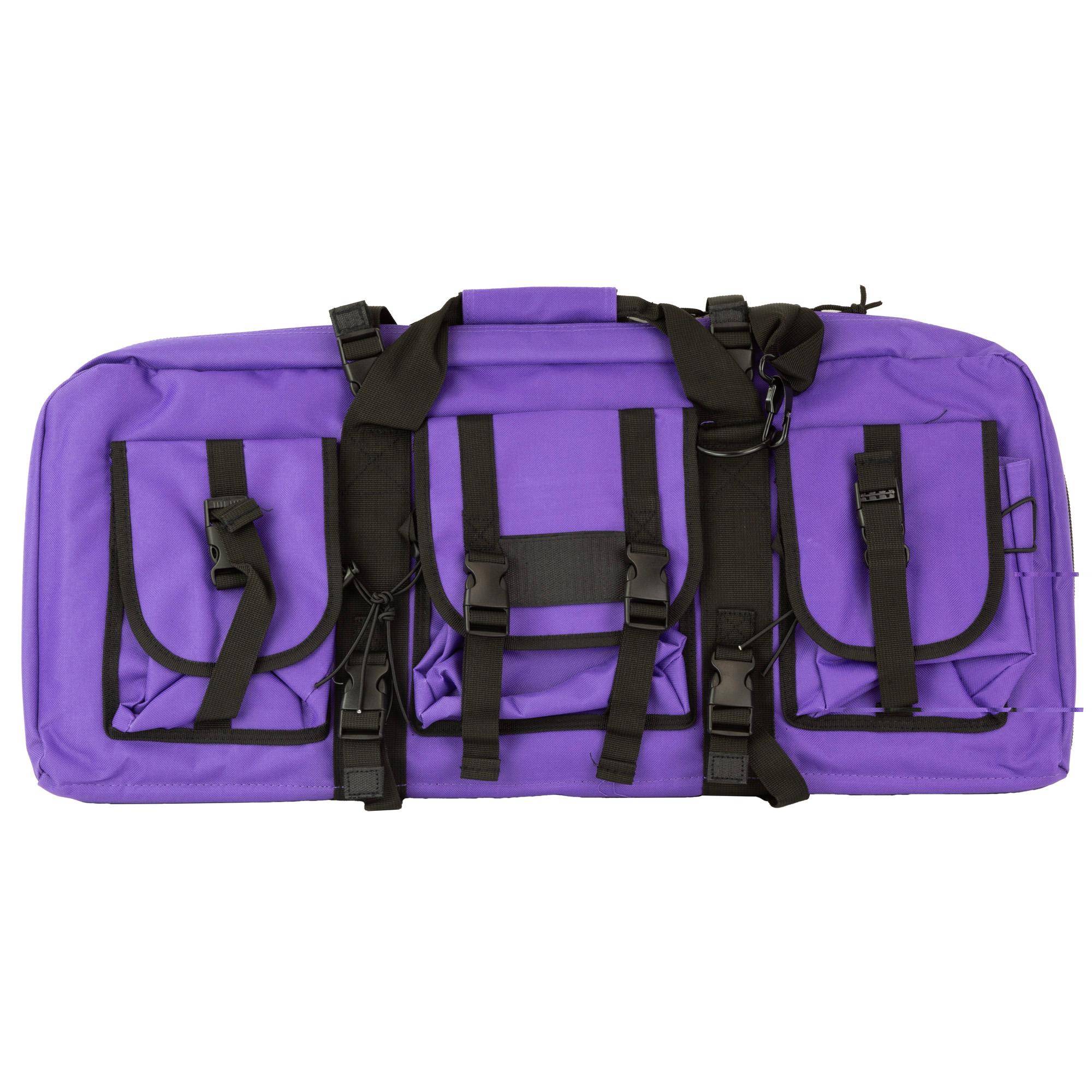 NcStar VISM Deluxe Sub Gun Case - Purple  Fits 2 Pistols/Sub Guns