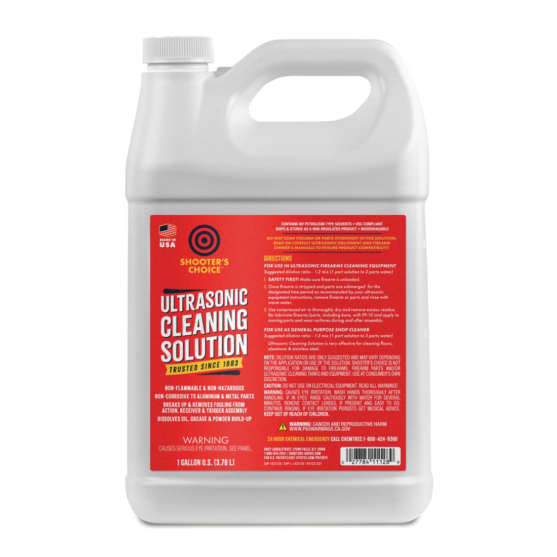 Shooter's Choice Ultrasonic Clean Solution, 1 gal Jug