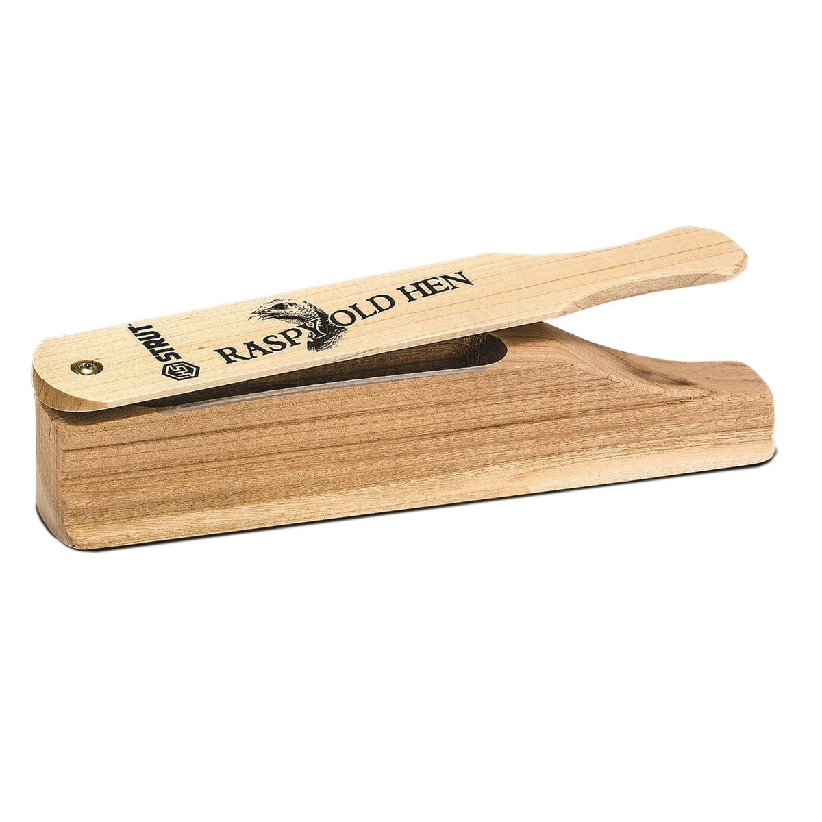 HS Strut Raspy Old Hen Turkey Box Call, Cherry/Maple