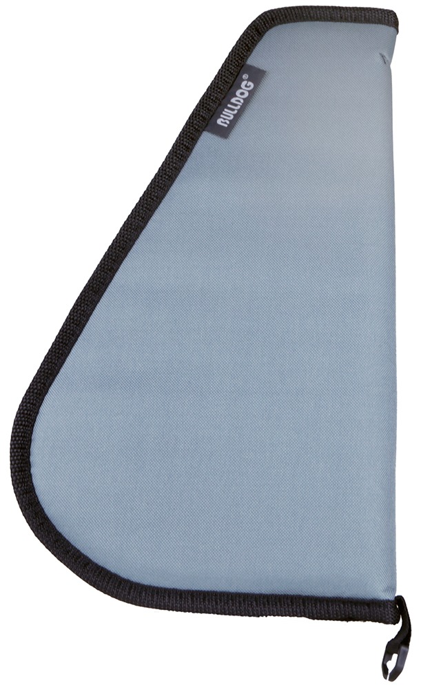 Bulldog Cases Pistol Rug, Medium, Textured Gray w/ Black Trim - BD611