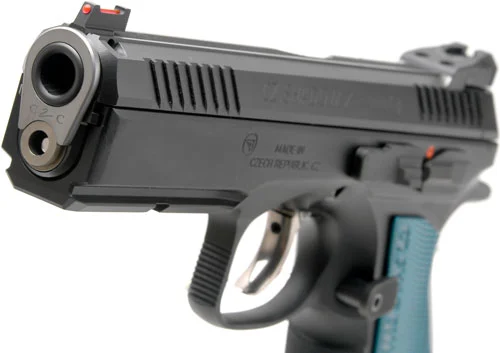 CZ CUSTOM SHADOW 2 ACCU 9MM FS – 17-SHOT BLACK POLY BLUE GRIPS - FREE SHIPPING