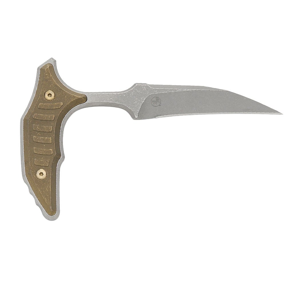 Microtech BEE Marfione Select Push Dagger Non-Serrated, Bronze/Bronze