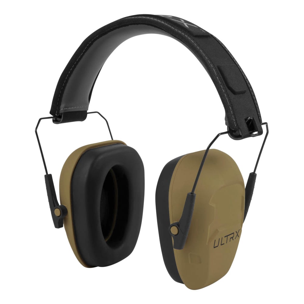 ULTRX 23 dB Shield Passive Earmuffs, Flat Dark Earth