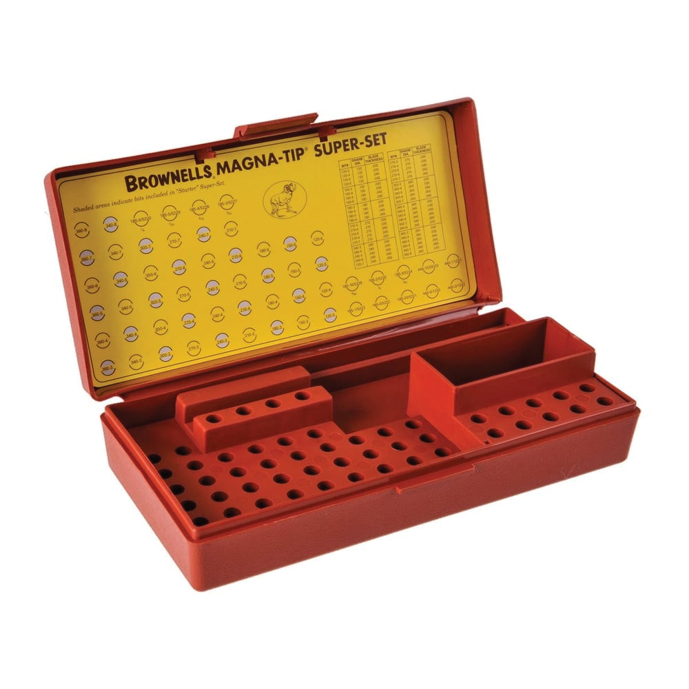 Brownells Super Set 8.75" x 4.25" x 2" Storage Box and Tray Combo, Orange