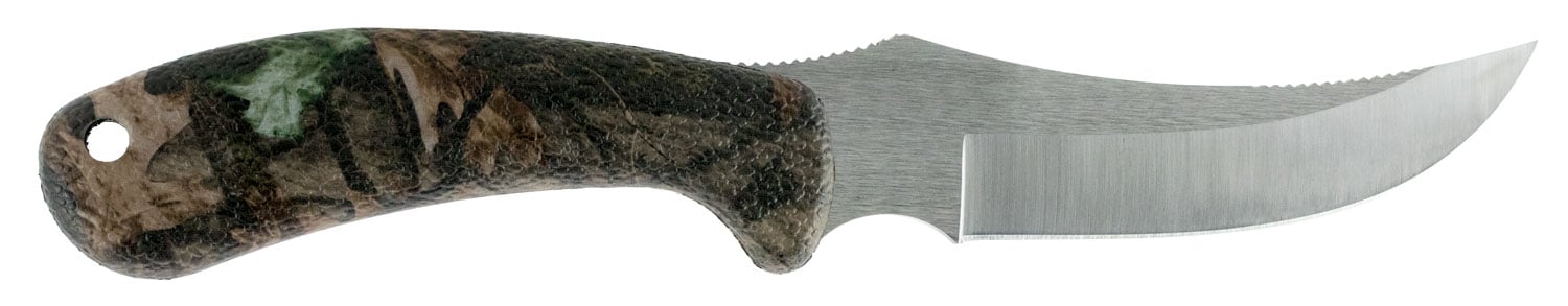 Case Lightweight Synthetic Camo Case Caliber Ridgeback Hunter Knife w/ Ballistic Nylon Sheath, 4.13" - 18336