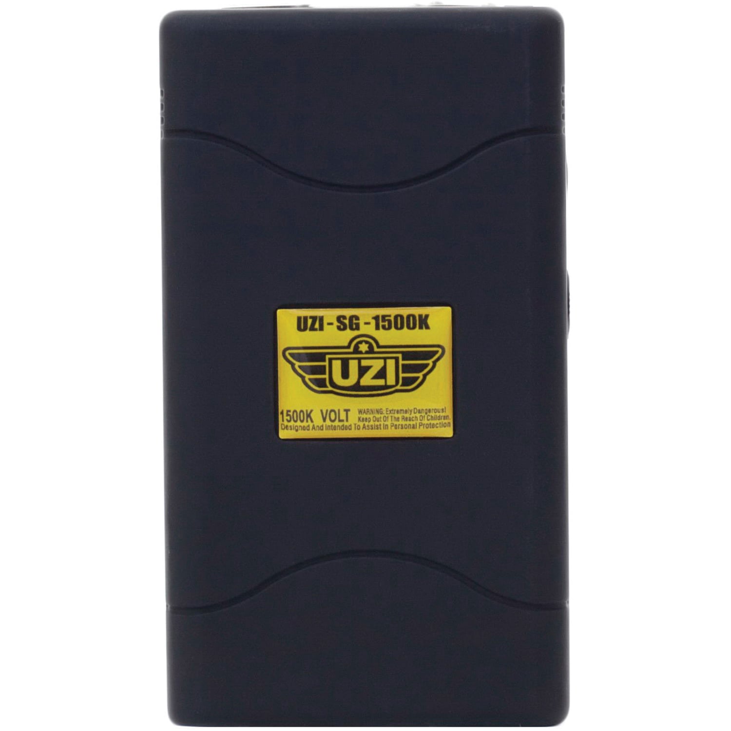 CampCo UZI 1.5 MV Portable Stun Gun, Black - UZISG1500
