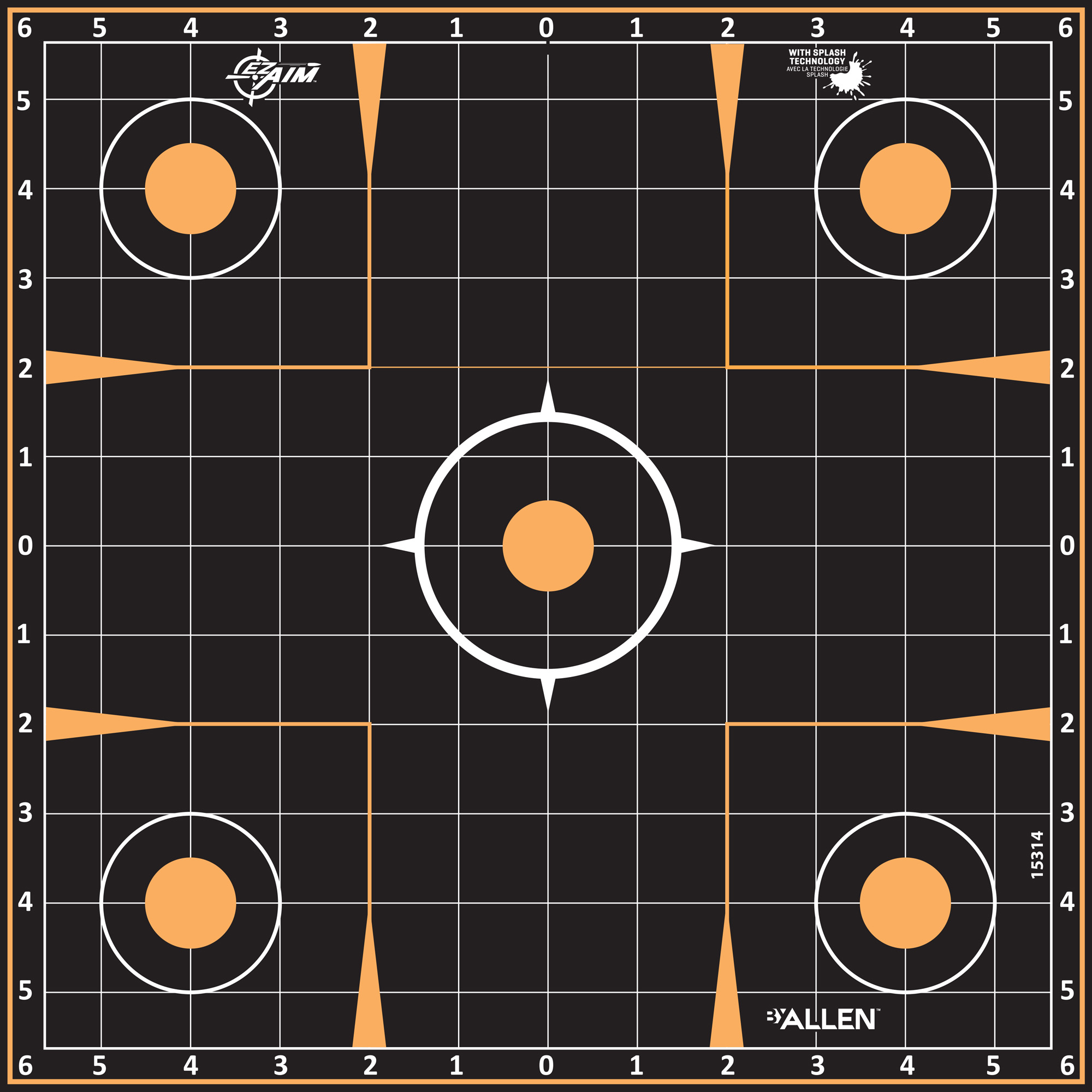 Allen EZ AIM Adhesive Paper Target - 15314
