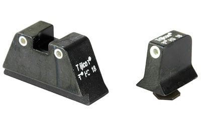 Trijicon Bright & Tough Suppressor Sights for Std Glocks, Green/Orange - GL201-C-600650