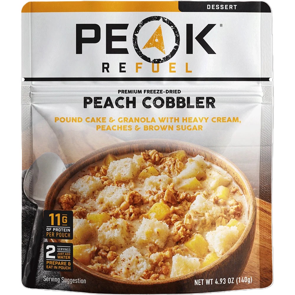 Peak Refuel Peach Cobbler Freeze-dried Meal