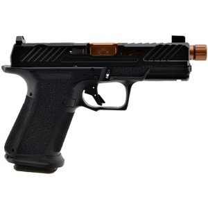 Shadow Systems MR920 Elite Optics Ready 9mm Luger Pistol 4.01" Threaded Bronze Barrel 15+1 Round Black Nitride Slide Black Grip Black Frame