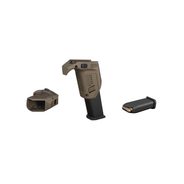 Recover Tactical Glock Polymer Picatinny Rail Angled Magazine Holder, Tan - MG902
