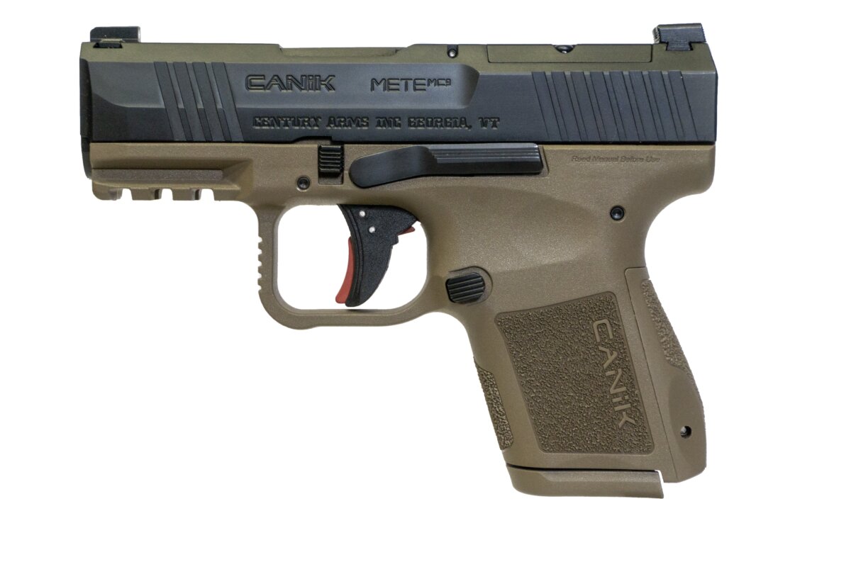 CANIK METE MC9 9MM BLK/FDE 10+1 CA OPTICS READY SLIDE CUT