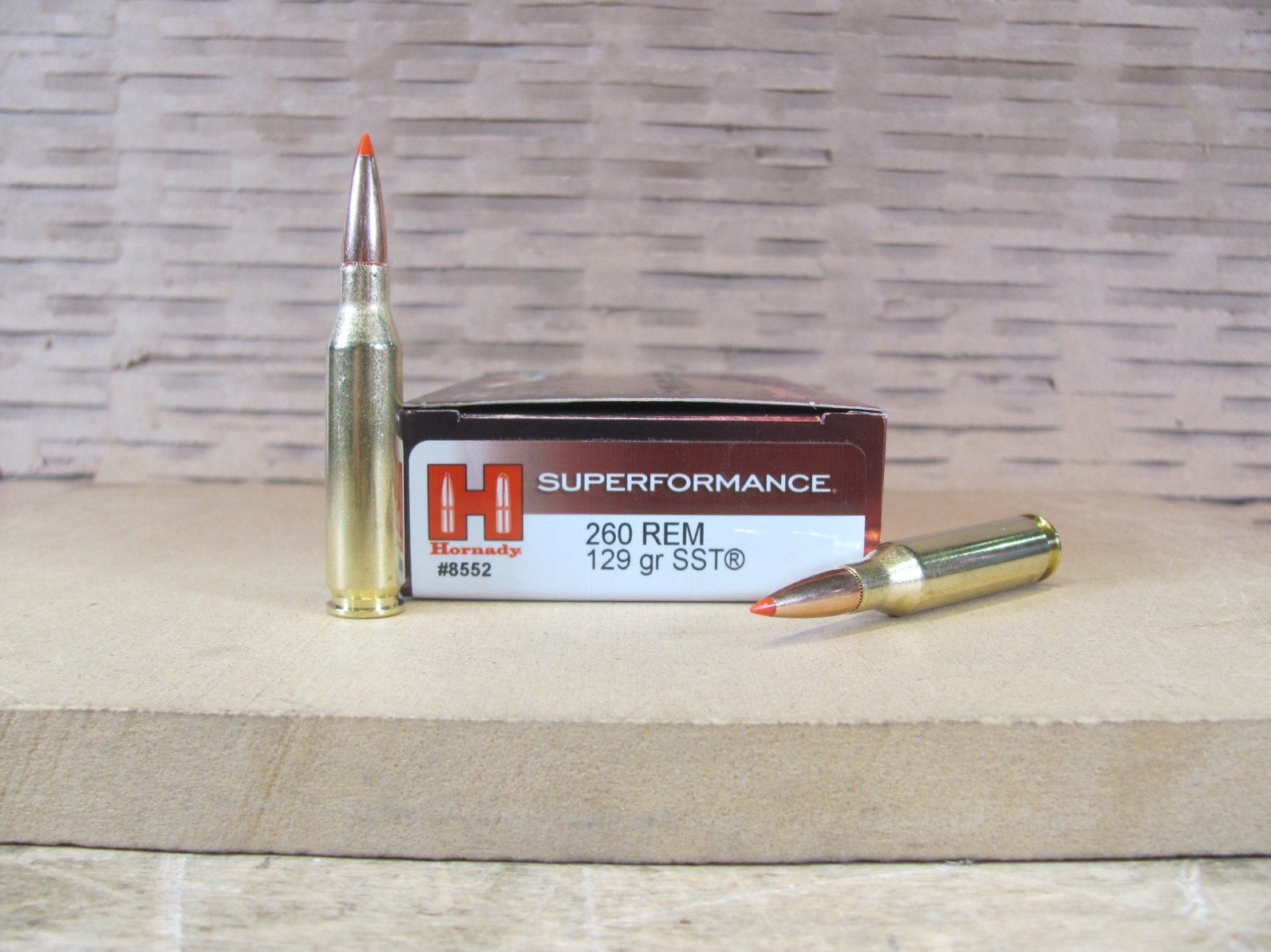 20 Round Box – 260 Rem 129 Grain SST Hornady Superformance Ammo – 8552