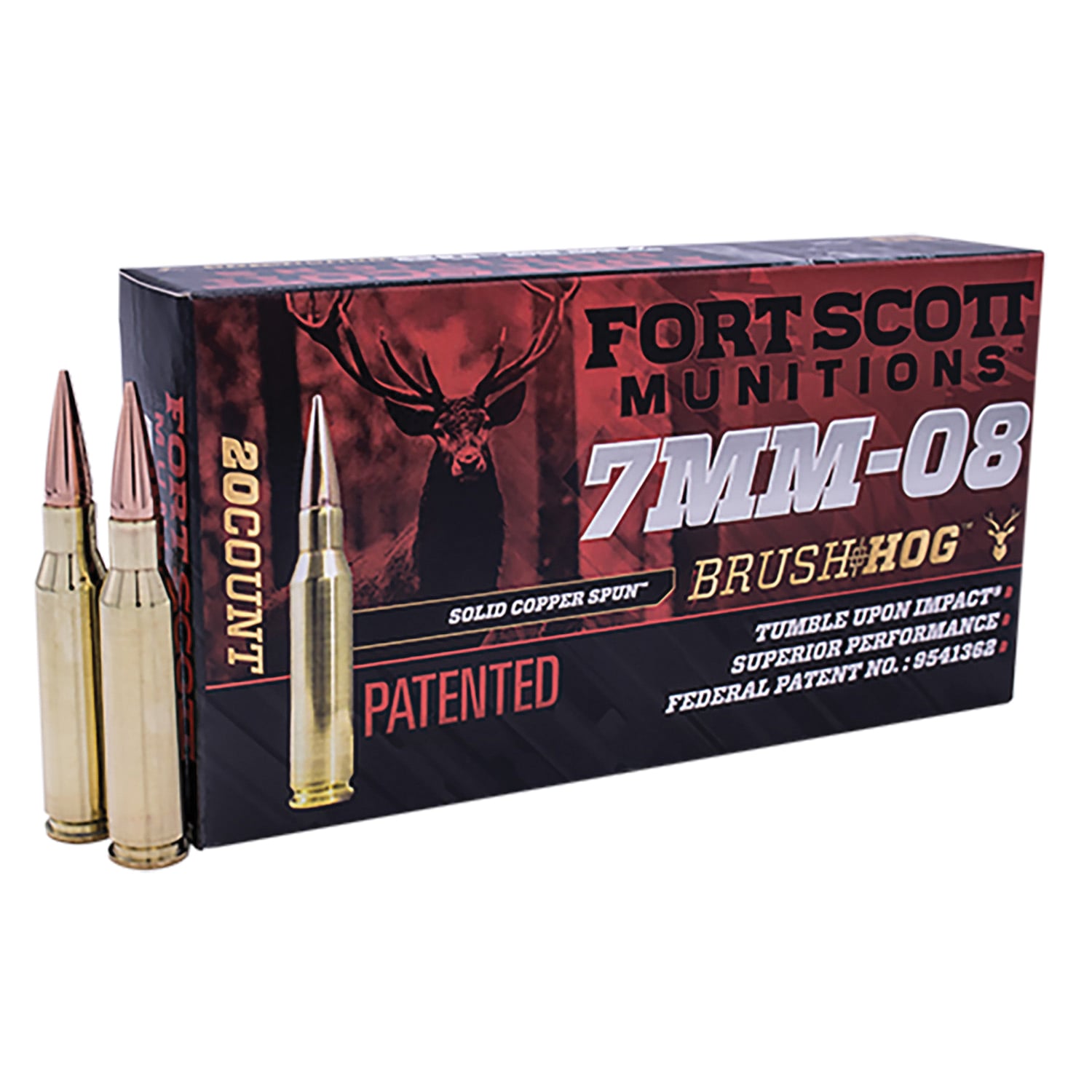 Fort Scott Munitions Tumble Upon Impact 7mm-08 Remington 120 gr Ammo SCS - 20rds - 7MM08120SCV1