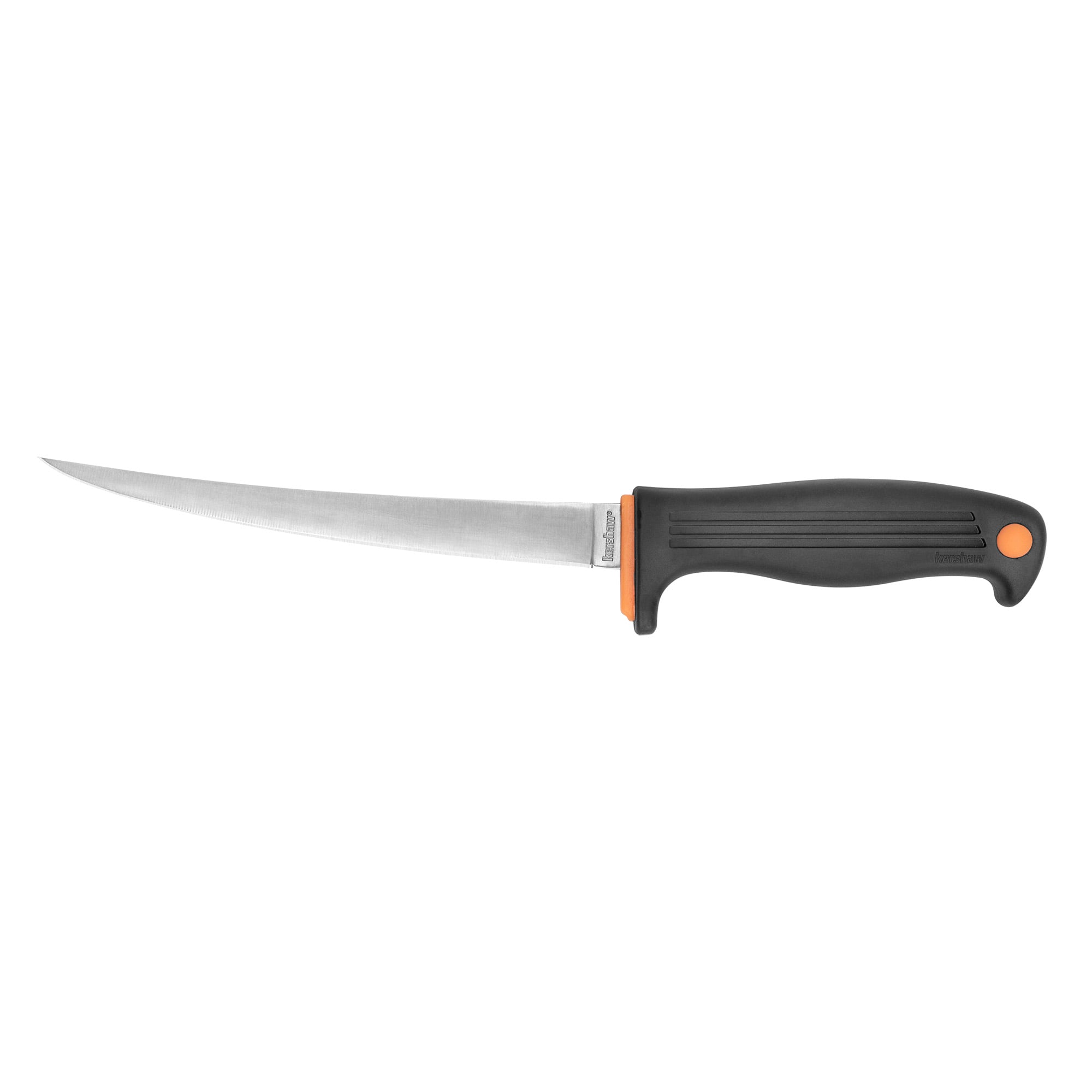 Kershaw Fillet, Fixed Blade Knife, Silver Blade, 7", Black Handle