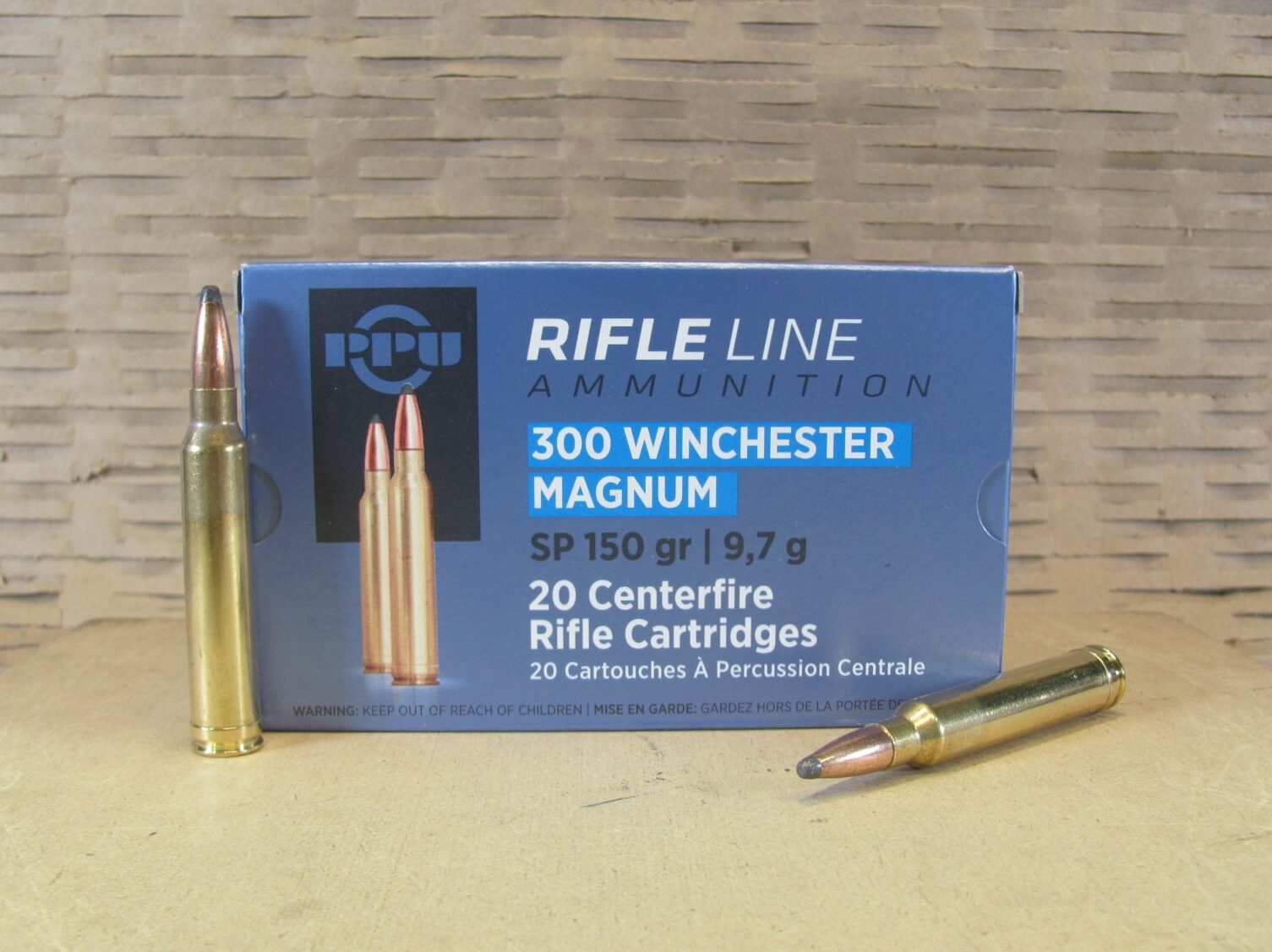 20 Round Box – 300 Winchester Magnum 150 Grain Soft Point Ammo by Prvi Partizan – PP361 or PP3001