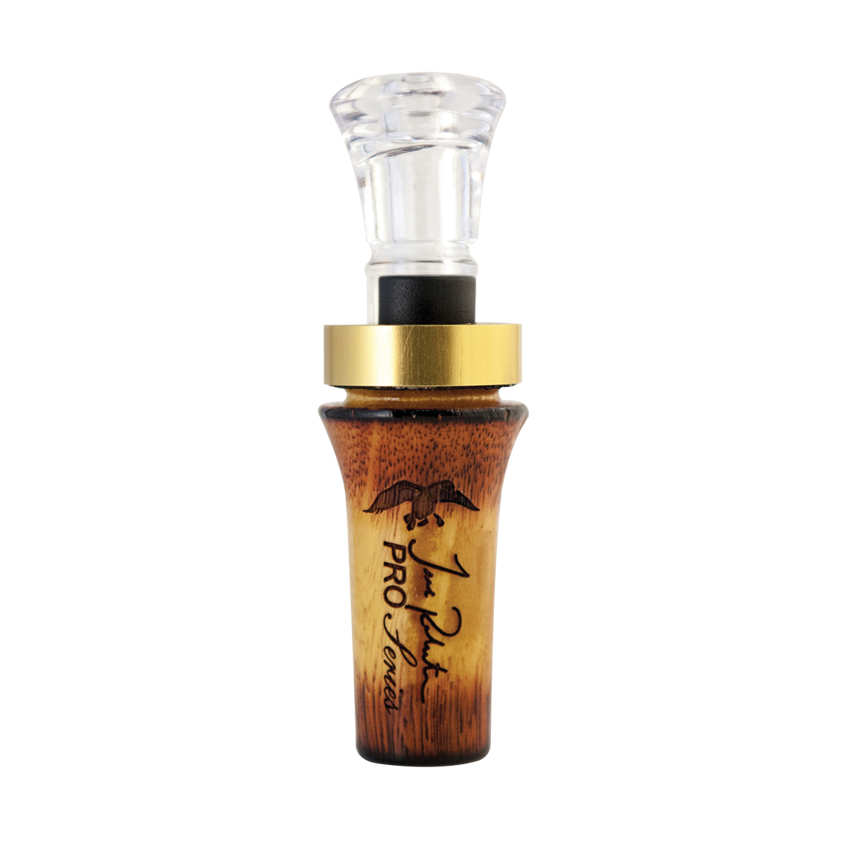 Duck Commander Jase Pro Series Burnt Hedge Double Reed Duck Call, Brown - DCPROBH