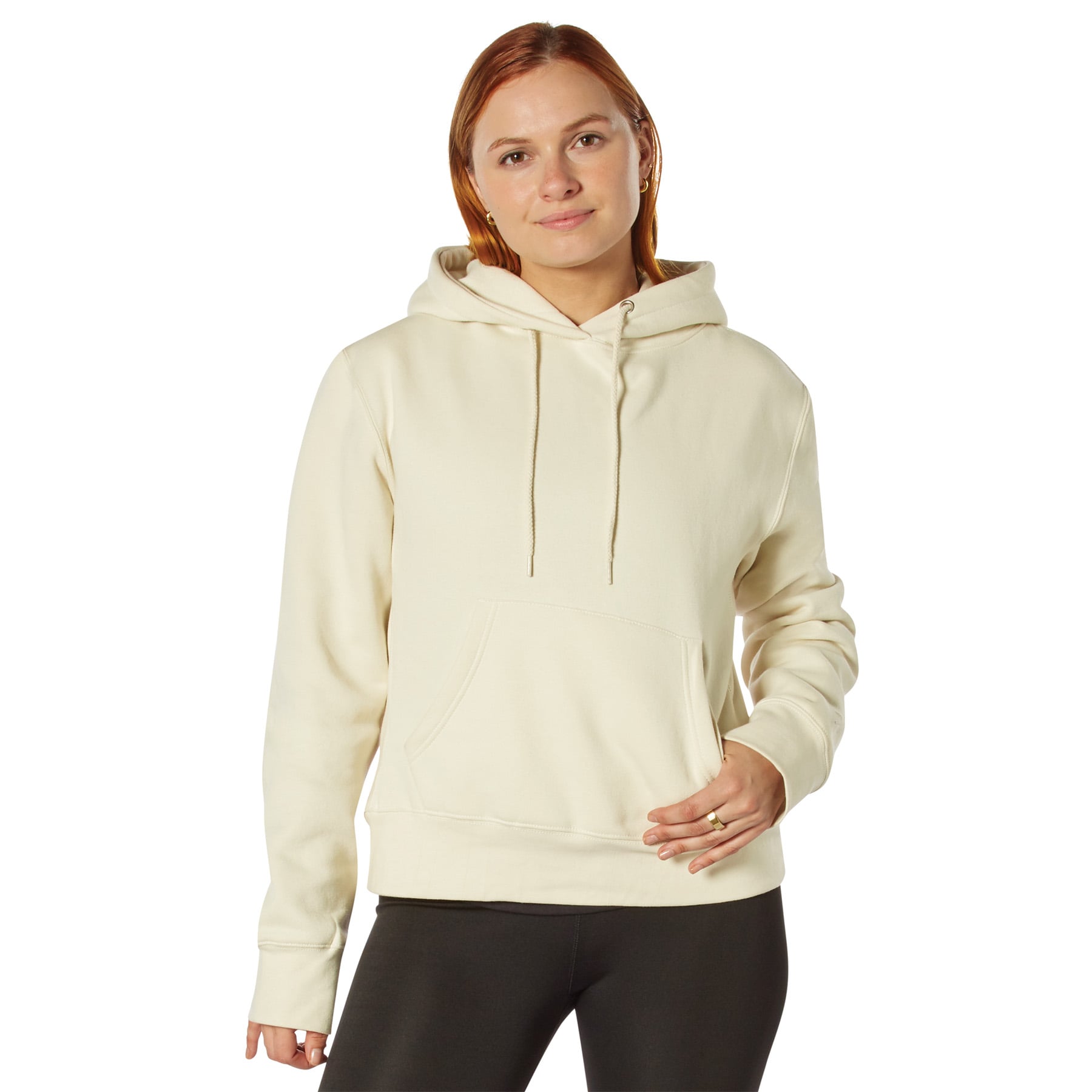 Rothco Womens Every Day Hoodie - Cream, 2X-Large