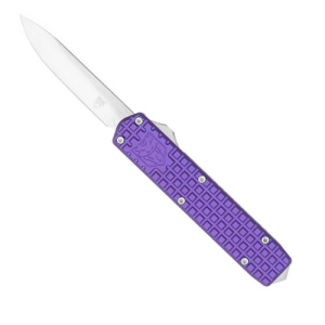 COBRATEC Small Warrior Purple M390 Drop Not Serrated