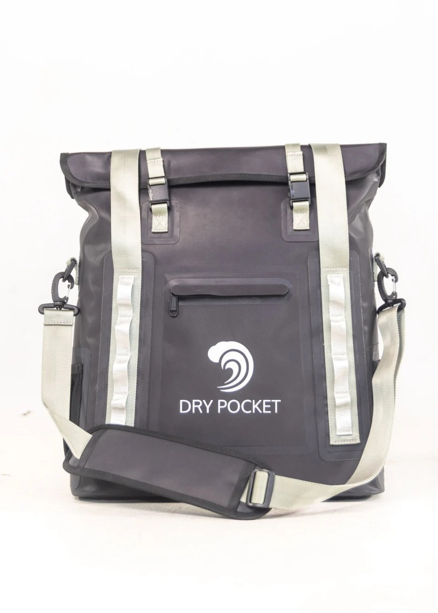 Dry Pocket Waterproof Tote Cooler, Black - 1146