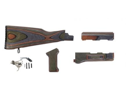 PSA AK "Voodoo" Furniture set w/ PSA Custom AK-47 Enhanced Polished Nickel Boron Fire Control Group