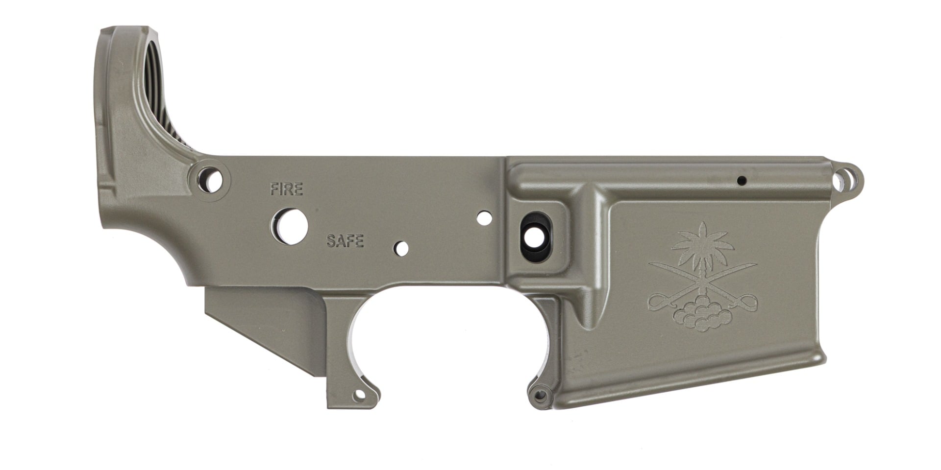 BLEM Sabre-15 Stripped Lower Receiver, Moss Green