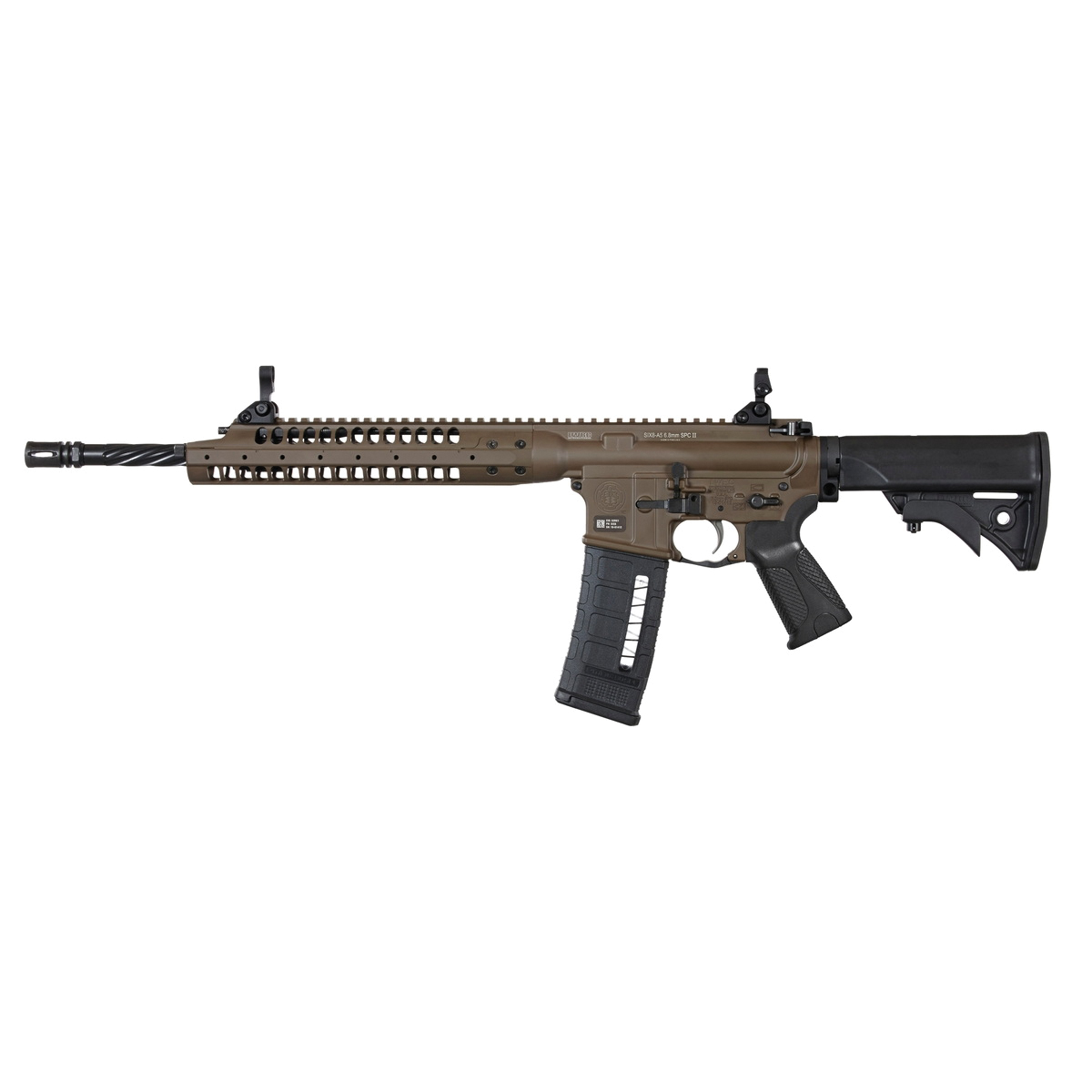 LWRC SIX8-A5 6.8 SPC 16.10", Patriot Brown