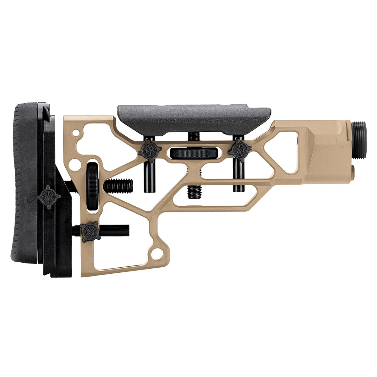MDT SRS Short Standard Skeleton Rifle Stock Flat Dark Earth - For Rifles with Tactical Precision - 103440-FDE
